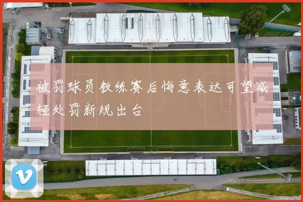 被罚球员教练赛后悔意表达可望减轻处罚新规出台